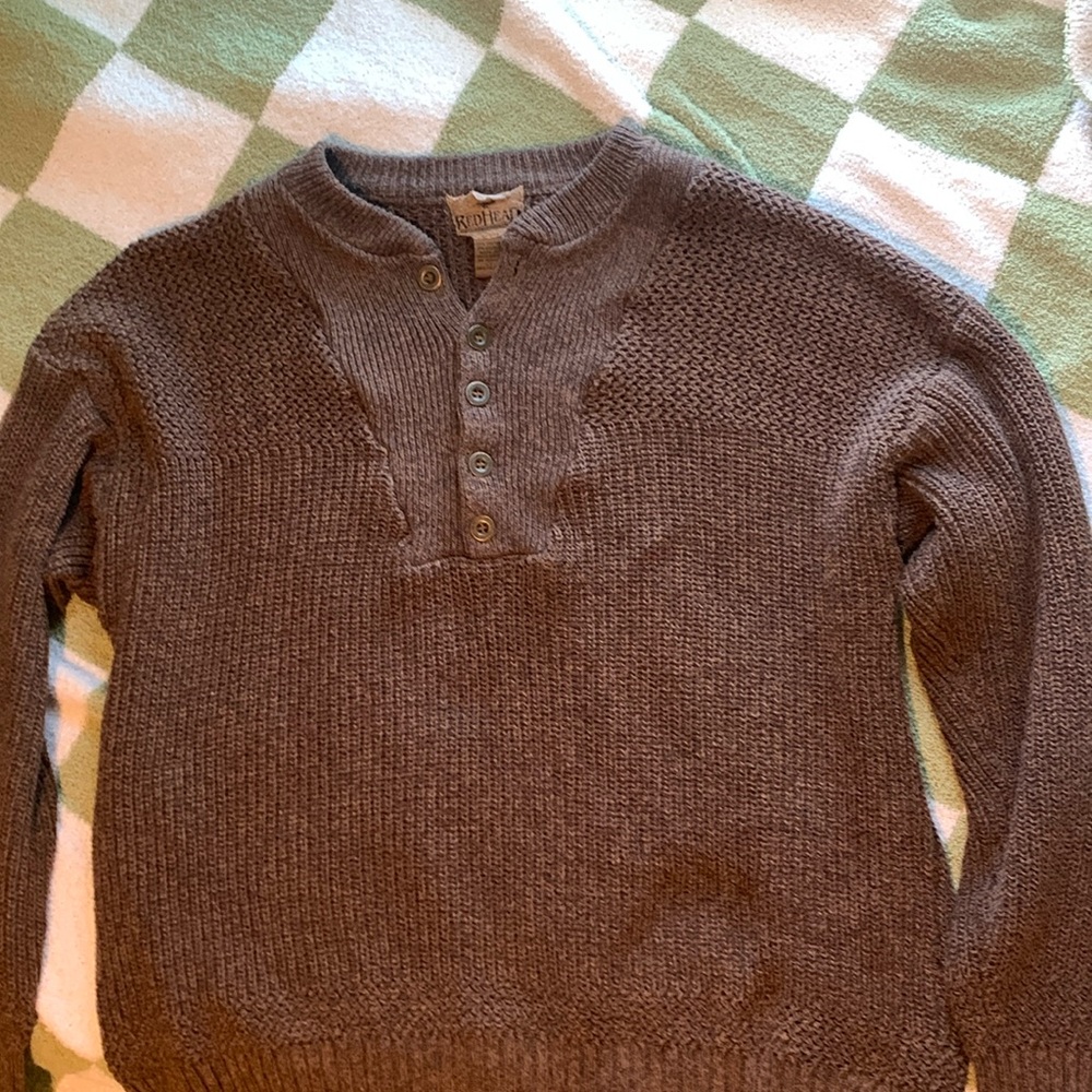 large brown sweater